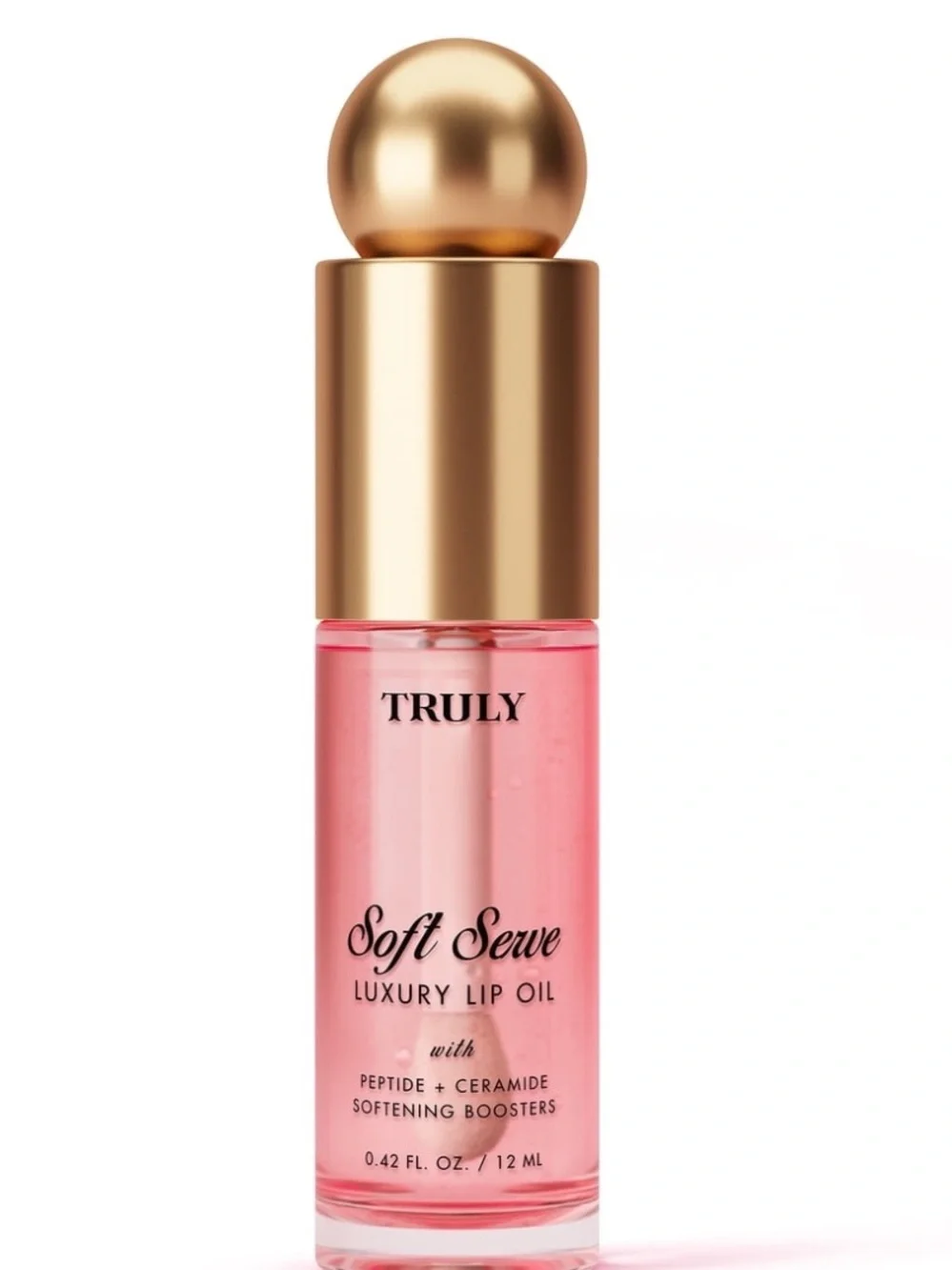 NEW Truly Soft Serve Luxury Lip Oil Peptide + Ceramide 0.42 oz